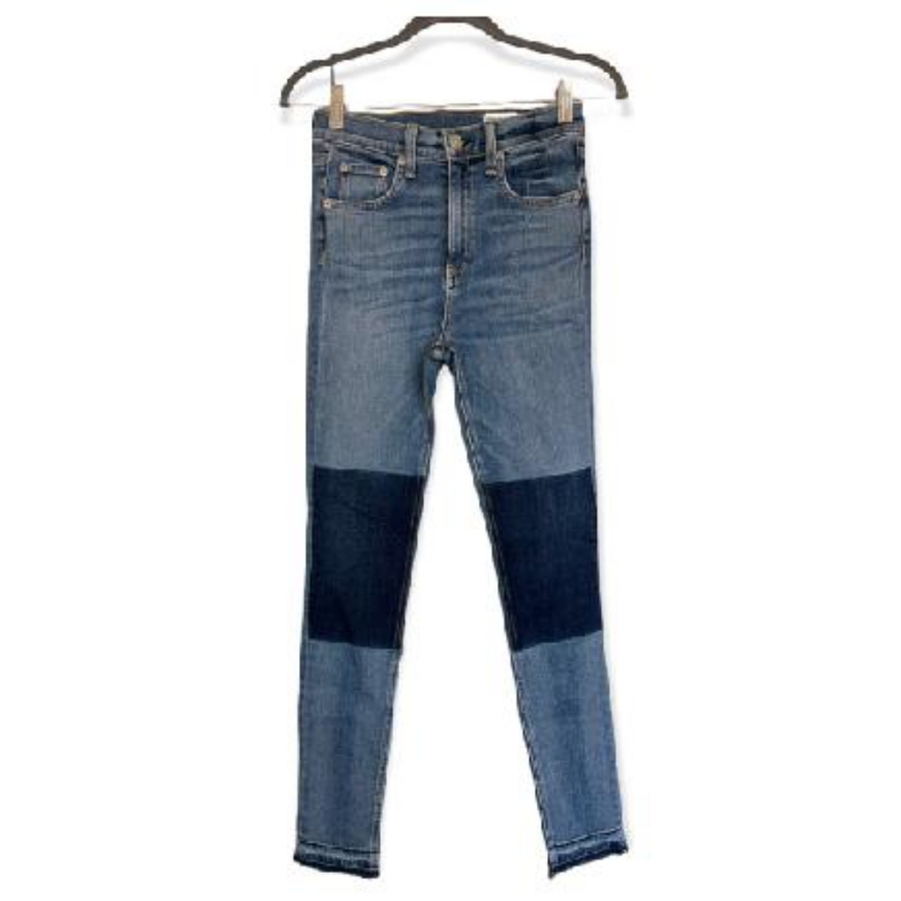 Rag & bone dive cropped jeans in olana two-tone